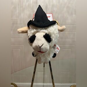 Lamb Chop Knobby Noggin, 7” With Hat & Squeaker